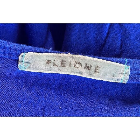 Pleione Blue Sleeveless Blouse Women’s Size M Medium Draped Front Tank Top Work - Picture 5 of 5